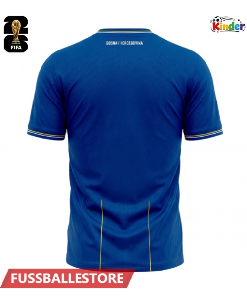 Günstige Bosnien und Herzegowina Heimtrikotsatz Kinder WM 2026 Kurzarm (+ Kurze Hosen)